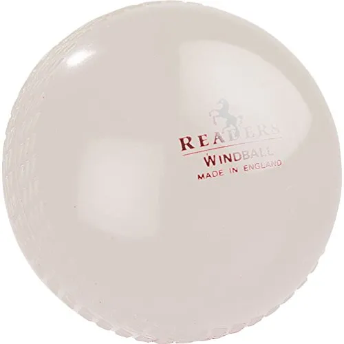 Lettori Windball pratica palla da cricket - rinfusa, Bianco - Senior, 6 ball pack