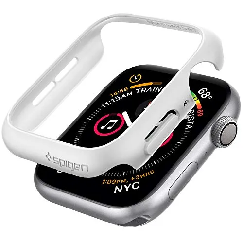 Spigen Thin Fit Compatibile con Apple Watch Custodia per 44mm Serie 5 / Serie 4 - Bianco