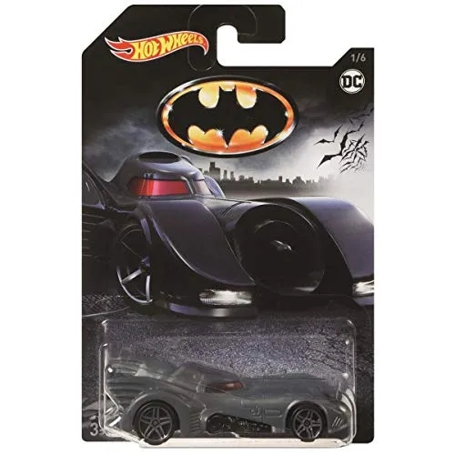 Hot Wheels- HW tematizzati Batman asst,Assortimento di Veicoli Ispirati al Mitico Supereroe di Gotham City, Multicolore, FKF36