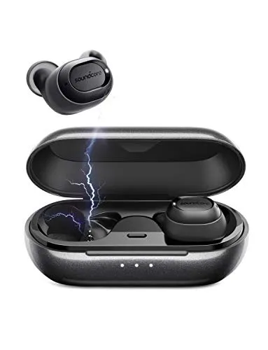 Soundcore Liberty Lite by Anker, Auricolari Wireless con 12 Ore di autonomia, Driver migliorati grafene, Microfono e Bluetooth 5, Colore: Nero Metallizzato