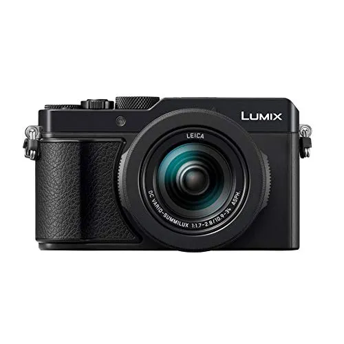 Panasonic Lumix LX100 II - Fotocamera compatta Expert (sensore grande tipo 4/3 17 MP, zoom LEICA 3x, apertura F1.7 – 2.8, grande mirino, schermo touch, video 4K, stabilizzatore) nero