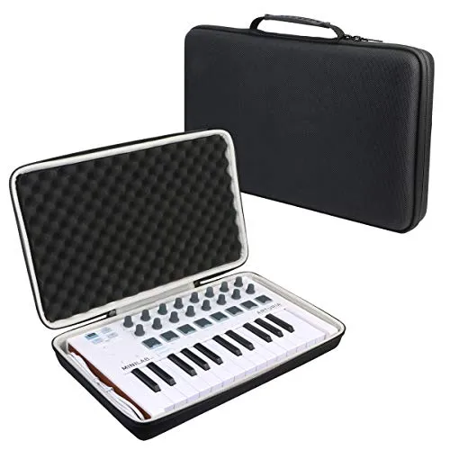 khanka Eva Borsa Custodia Caso Scatola Case per Arturia MINILAB MKII 25tasti USB Bianco Tastiera Midi.