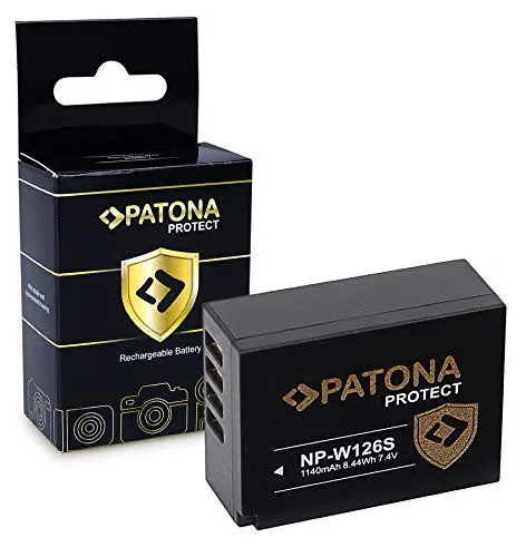 PATONA Protect V1 Batteria NP-W126S, NTC Compatibile con Fujifilm FinePix VPB-XT3 HS50EXR XPro-3