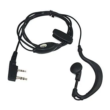 Auricolare con microfono 2 pin PTT per emittente Walkie baofeng-pofung UV-5R uv5-ra