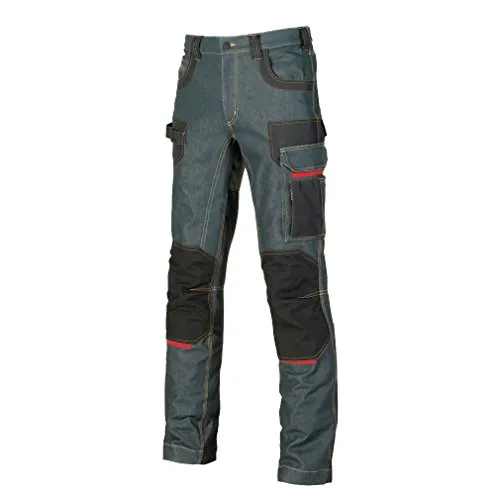 U-Power EX069RJ/56, pantaloni Jeans"platinum Button Rus", taglia 56