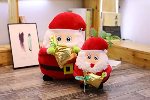 qingbaobao Ultra Morbido Carino Mano Calda Santa Plushtoy, Decorazione Festival Ragdoll, Regalo di Natale Festa di Compleanno Bambino per 1 Pz (30 Cm)