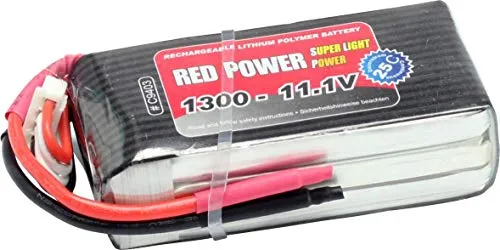 Batteria ricaricabile LiPo 11.1 V 1300 mAh 25 C Red Power Terminali liberi