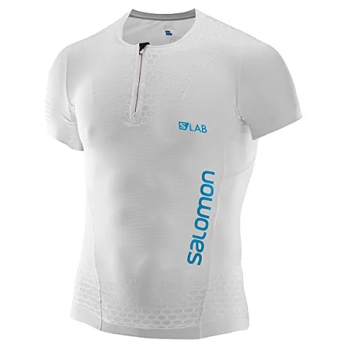 SALOMON S-Lab Exo Hz SS M Maglietta a Maniche Corte, Uomo, Uomo, Maglietta a Maniche Corte, L39261800_S, Blanco (Bianco), S