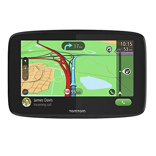 TomTom Navigatore Satellitare per Auto GO Essential 6, Traffico, Tutor e Autovelox di Prova, Mappe Europa, Aggiornamenti Tramite WiFi, Chiamate in Vivavoce, Supporto Reversibile Magnetico, 6 Pollici