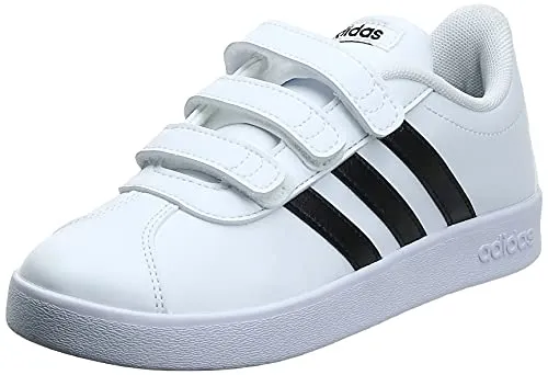 adidas VL Court 2.0 Cmf C, Scarpe da Tennis, Bianco (Ftwwht/Cblack/Ftwwht 000), 28 EU