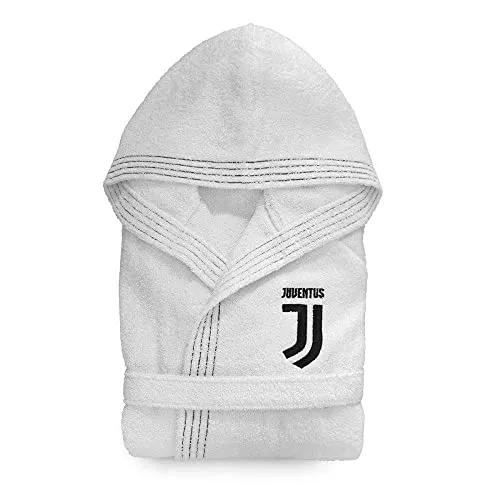 Juventus 9632 090 2131 Accappatoio, 100% Cotone, Bianco, 37x48x10 cm