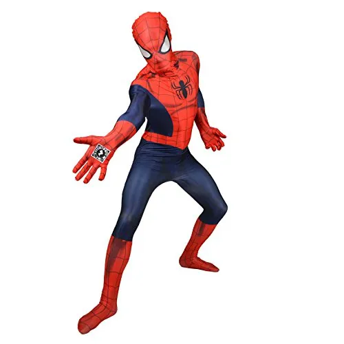 Morphsuits Costume da Spiderman Delux Digital, Large 5'3 - 5'9 (159cm - 175cm)