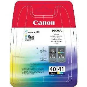 Canon Confezione combinata di cartucce d'inchiostro originali CL-41 e PG-40