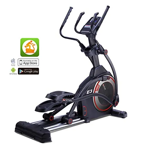 AsVIVA, Bicicletta ellittica Ergometer Cardio E2 Elliptical, Nero (Schwarz), Taglia Unica