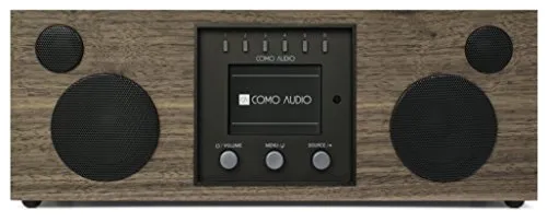 Como Audio: Duetto - Sistema musicale wireless con radio Internet, Spotify Connect, Wi-Fi, FM e Bluetooth - Noce/Nero