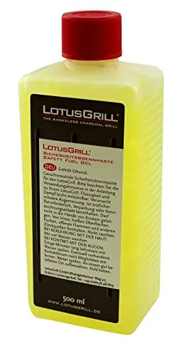 LotusGrill - Combustibile da 500 ml in formato familiare, appositamente progettato per il barbecue a carbone o la griglia da tavolo