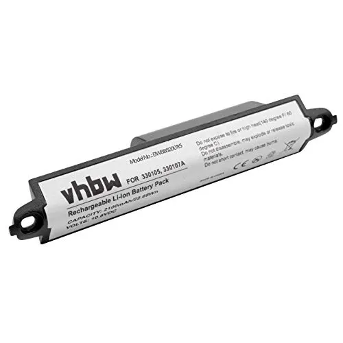 vhbw batteria compatibile con Bose Soundlink 1, 2, 3 & SoundTouch 20 casse Bluetooth sostituisce 330105, 330107, 359495, 404600 (Li-Ion, 2.1Ah, 10.8V)