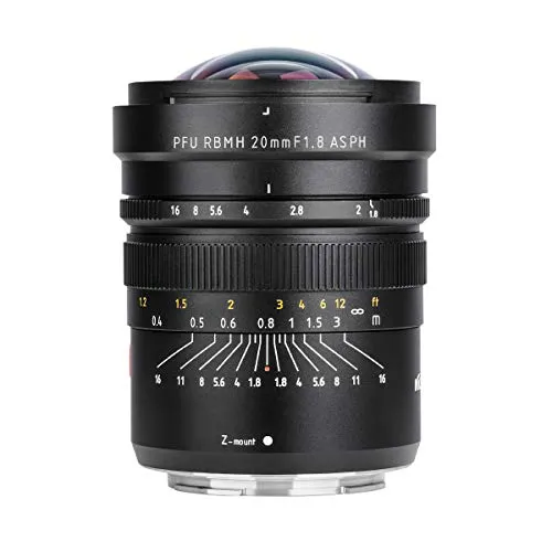 Viltrox 20 mm f/1.8 ASPH per Nikon Z Mount, ampio formato focale grandangolare, ideale per fotografia architettonica e paesaggistica, viaggi e streaming film.