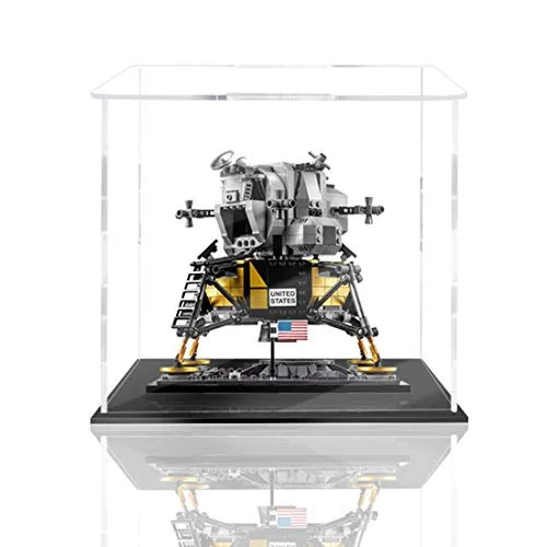 wangxike Acrylic Display Case Compatibile con Lego 10266 NASA Apollo 11 Ferrovia lunare, Acrilico Vetrina Scatola di Acrilico - A Prova di Polvere Teca ( Non Incluso Modello )
