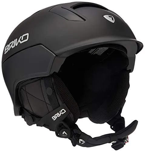 Briko - Mongibello, casco da sci e neve, unisex, per adulti nero XXL