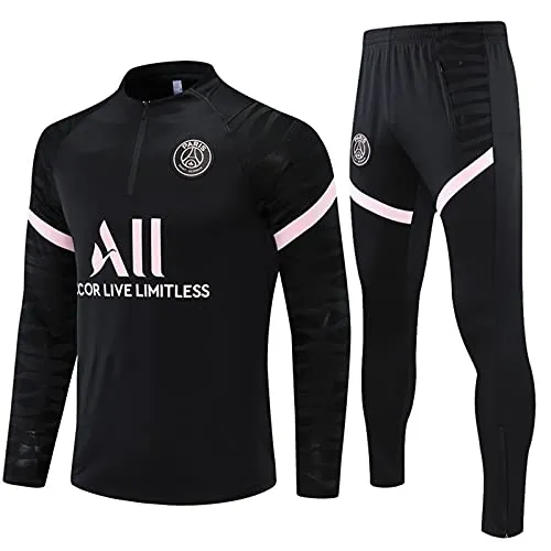 Paris Uniforme Da Calcio, Tuta Da Allenamento Per Il Calcio Di Parigi, Club Uomo Europeo, Felpa Manica Lunga Primavera E L'autunno Traspirante Sportswear Training,2,S