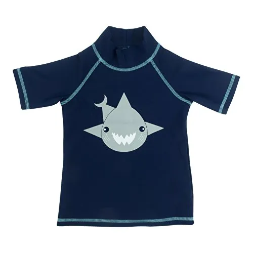 Banz- Camicia a maniche corte, colore: turchese  Navy Blue with Shark motif 8