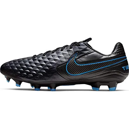 Nike Tiempo Legend 8 PRO Fg, Scarpe da Calcio Unisex-Adulto, Multicolore (Black/Black-Blue Hero 4), 40 EU