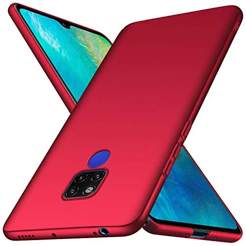 Anccer Cover Huawei Mate 20 X, [Alta Qualità] [Ultra Thin] Anti-Scratch Hard PC Case Custodia per Huawei Mate 20 X (Rosso Liscio)