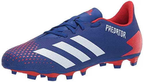 Adidas Predator 20.4 - Scarpa da calcio flessibile da uomo, Blu (Team Royal Blu/Ftwr Bianco/Rosso attivo), 37 EU