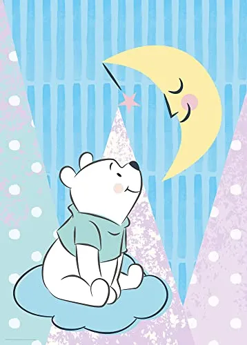 Winnie the Pooh Moon – Dimensioni: 50 x 70 cm – Poster da parete (senza cornice), Disney