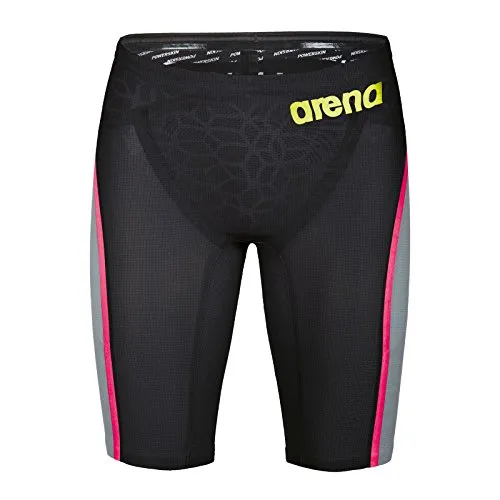 ARENA Jammer M pwsk Carbon Ultra Costume da Bagno, Uomo, Uomo, Jammer M Pwsk Carbon Ultra, Grigio Scuro/Fluo