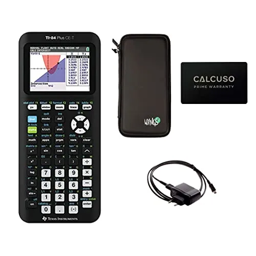 TI-84 Plus CE-T + Custodia SafeCase + Caricabatterie + Garanzia estesa a 60 mesi