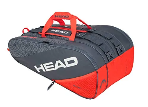 Head Elite 12R Monstercombi, Borsa per Racchetta Unisex Adulto, Grigio/Arancia