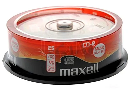 Maxell Blank CD-R XL-II 80-50 dischi audio (52x 80min 700MB)