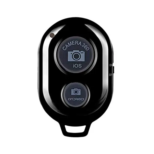 Kakiyi Bluetooth Telefono Autoscatto Selfie Stick Pulsante di Scatto Smart Phone Telecomando Senza Fili (As Shown)