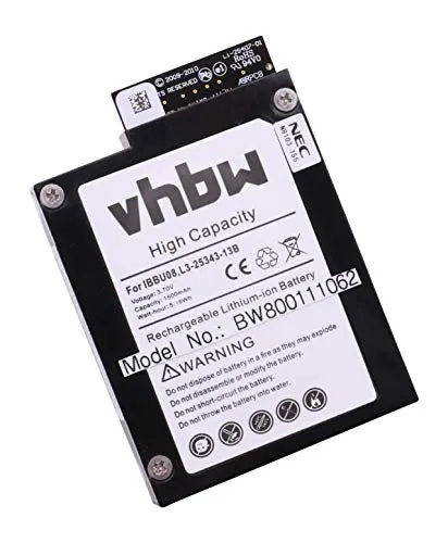 vhbw Batteria Compatibile con LSI MegaRaid 9261-8i Raid Controller (1500mAh, 3,7V, Li-Ion)