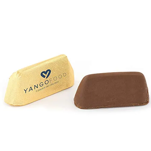 YANGO FOOD - Gianduiotti Senza Zucchero - Dolcificato con Maltitolo non alza la Glicemia - Amico della Salute adatto anche a chi è a Dieta ma non vuole perdere il piacere di un momento di Dolcezza