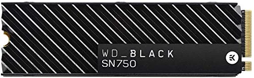 WD BLACK SN750 NVMe SSD Interno per Gaming ad Alte Prestazioni, 2 TB, Con dissipatore di calore