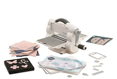 Sizzix Big Shot Foldaway Macchina Starter Kit per Taglio e Rilievo 662220, Apertura 15.24 cm