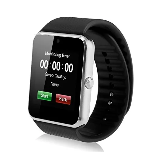CFZC smart watch Bluetooth con slot per scheda SIM, fotocamera, per iPhone 5S / 6 / 6S e Android 4.2 o superiore