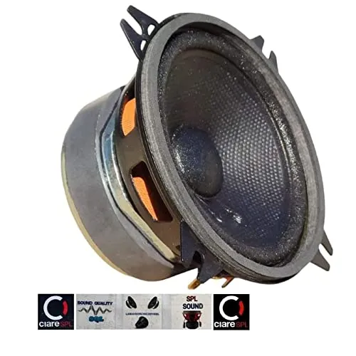 1 MIDRANGE CIARE CM100 CM 100 altoparlante da 10,00 cm 100 mm 4" da 60 watt rms e 150 watt max con impedenza 4 ohm sensibilità 89 db per auto, 1 pezzo + 5 adesivi omaggio