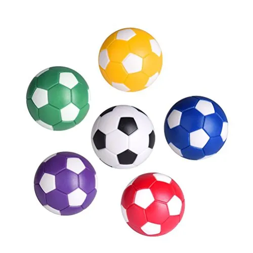 TOYMYTOY 12 Pcs 36mm Mini pallina calcio balilla - Sostituzioni di palle di biliardino, Gioco di calcio, Colori assortiti