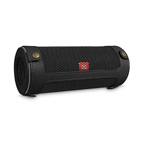 Fintie Custodia Cover per JBL Flip 4 - Copertura Protettiva Case con Cintura Rimovibile Per JBL Flip 4 Altoparlante Bluetooth Portatile, Nero