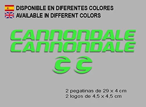 Ecoshirt SO-PLUV-0RLK Adesivi Cannondale F118 Vinile Decal Aufkleber (MTB Stickers Bike, Verde)