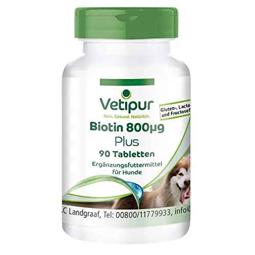 Vetipur Biotina 800μg - 90 compresse per Cani