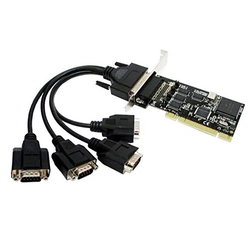 Miwaimao MOSCHIP MCS9865 PCI to Serial Card RS-232 Serial Port Expansion Cards (4) 9-Pin Com RS232 Port Integrated