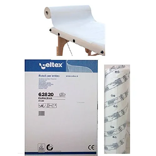 1 ROTOLO CELTEX COLLECTION LENZUOLINO MEDICO PURA CELLULOSA 2 VELI 60CM X 80MT