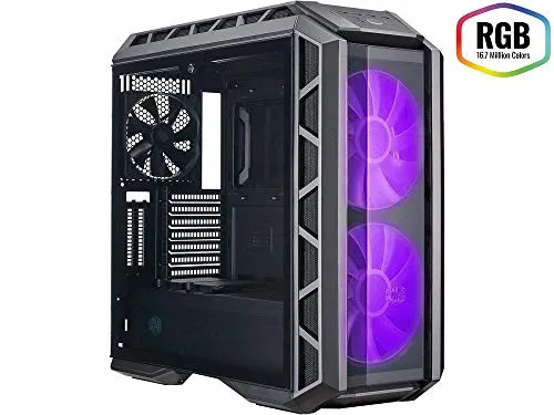 Cooler Master MasterCase H500P – Case per PC RGB con Due Ventole da 200 mm Ottimo Flusso D'Aria, Pannelli Fatti per Costruttori, Predisposto per Dissipazione a Liquido