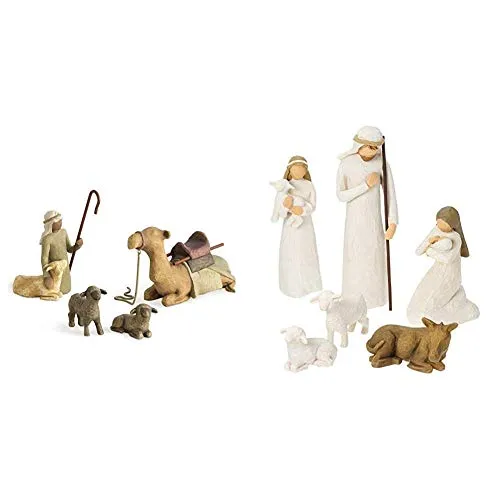 Enesco Willow Tree Scultura Animali del Presepe, Resina, Multicolore & Willow Tree 26005 Figurine Natività, Resina, Design di Susan Lordi