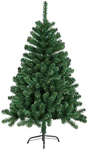 Aufun Albero di Natale Artificiale 240 cm Albero di Natale Artificiale Deco Abete in PVC Verde con Supporto in Metallo Decorazione Natalizia